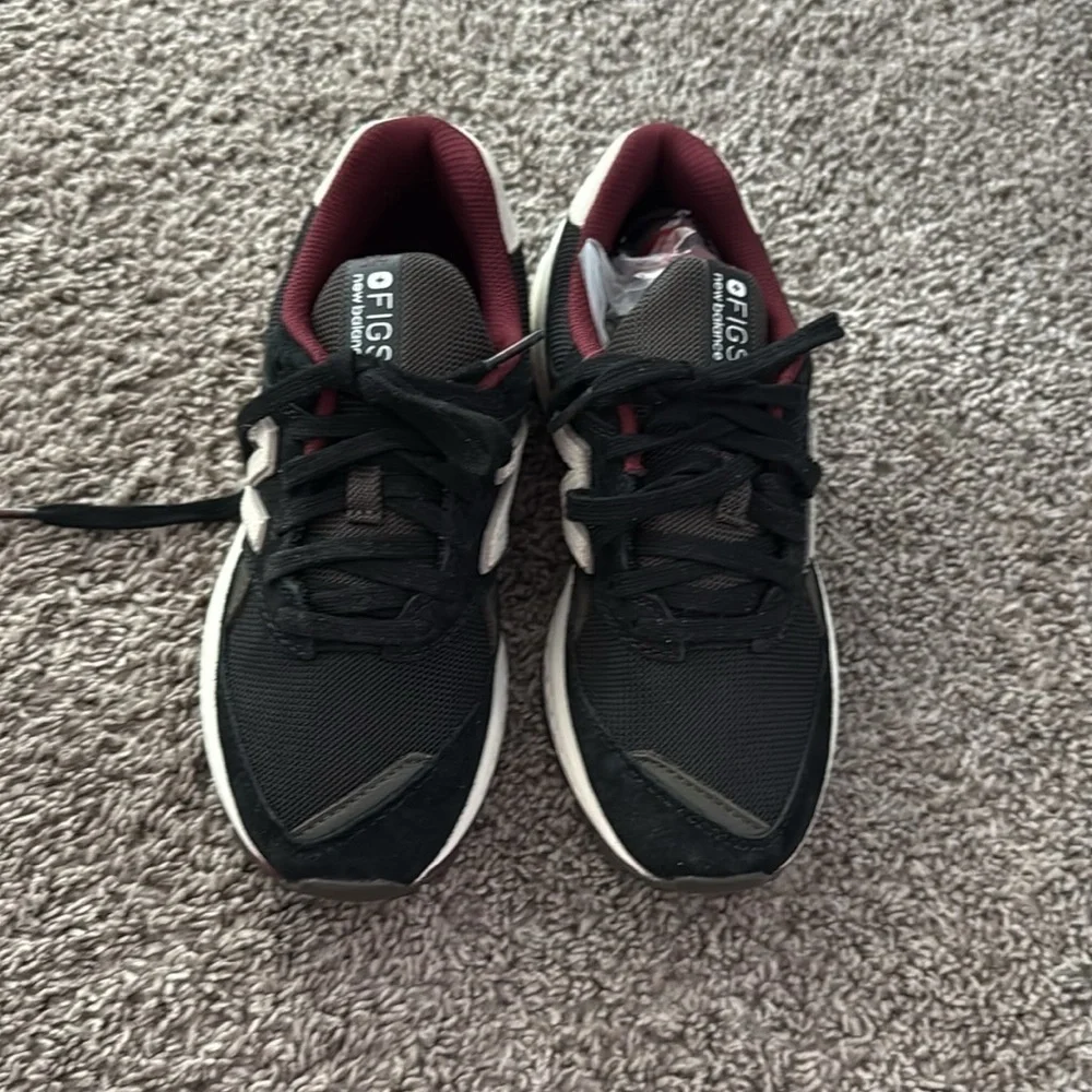 New Balance X Figs 574 Black and Burgundy Men’s 4.5 Women’s 6